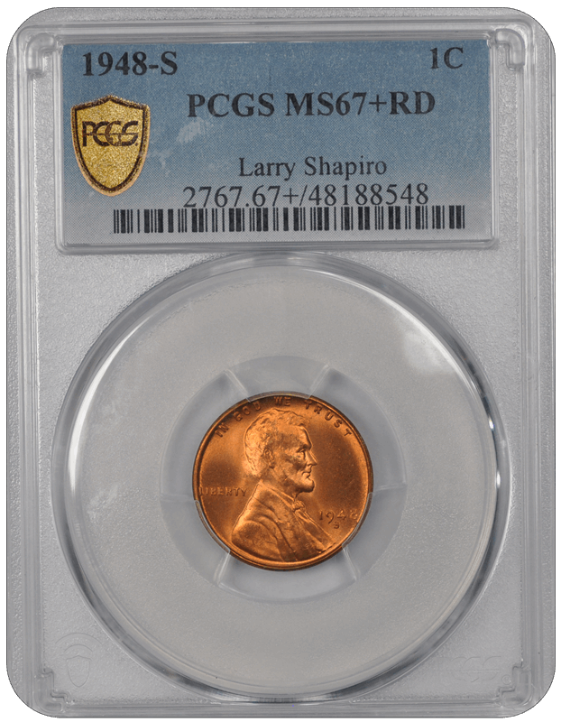 1948-S Lincoln PCGS RD 67+