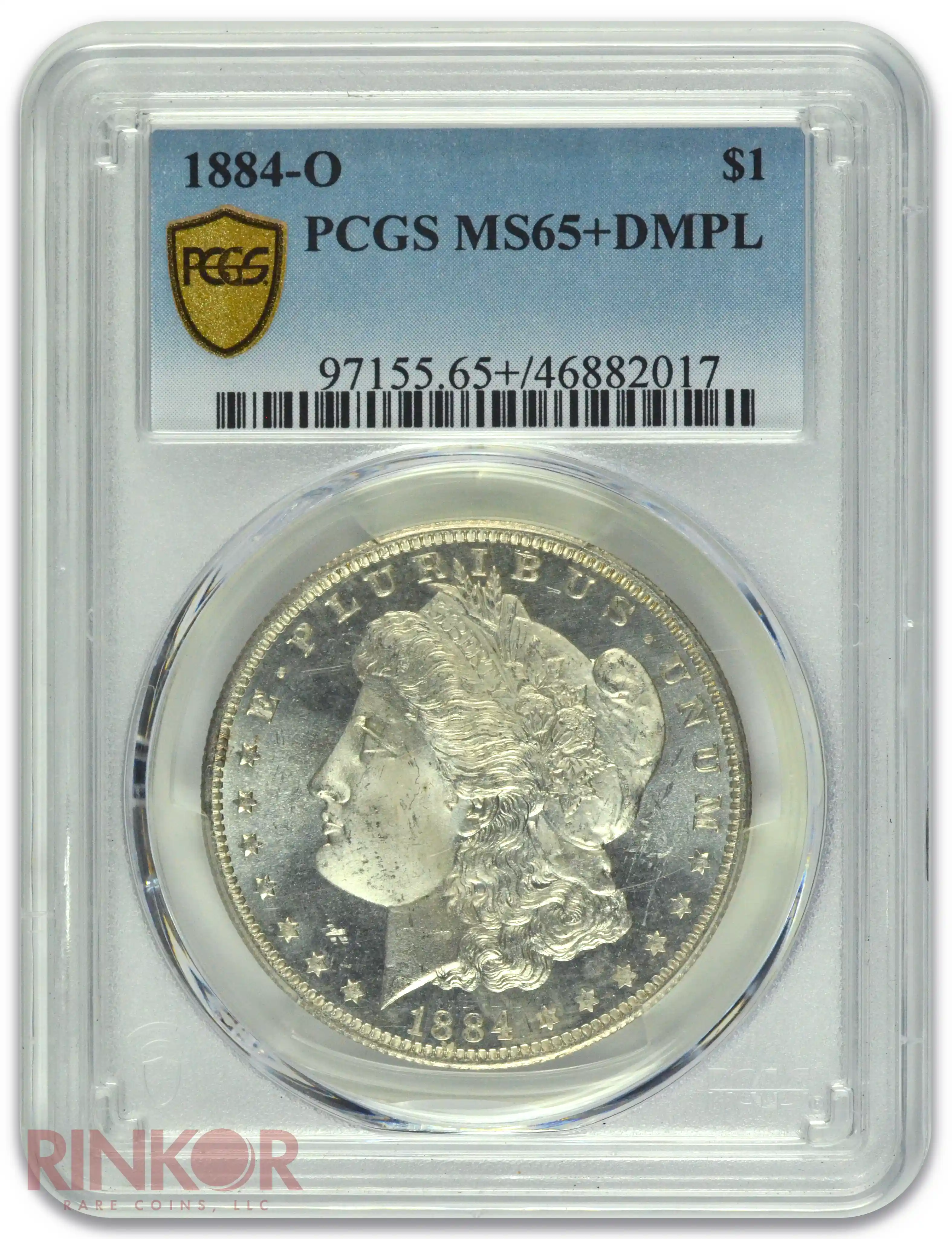 1884-O $1 PCGS MS 65+ DMPL