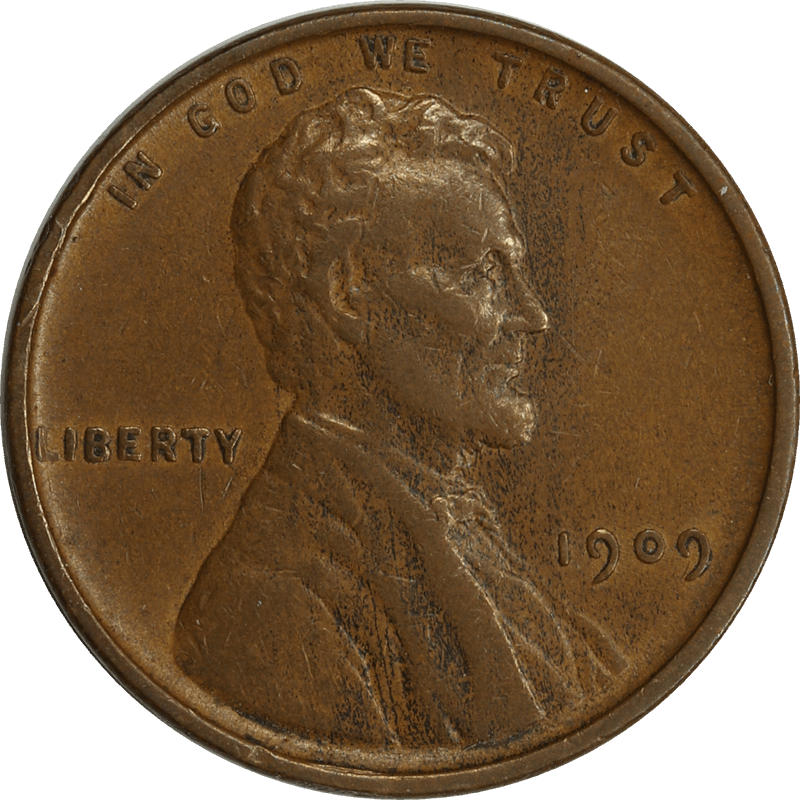 1909 VDB Lincoln Cent 1c First Year of Issue