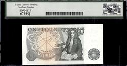 Great Britain Bank of England 1 Pound ND (1978-80) Superb Gem New 67PPQ 