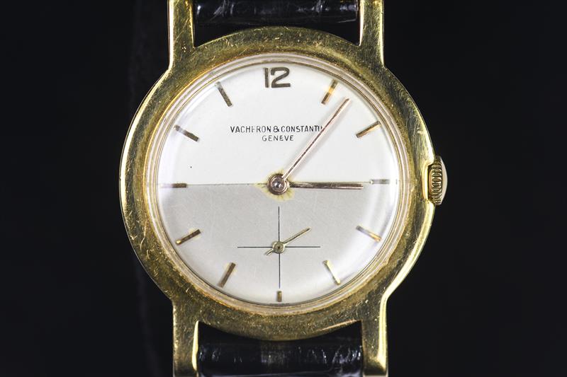 Vacheron Constantin  Mens 18K Gold Vintage 1950s Wristwatch Ref 4878 