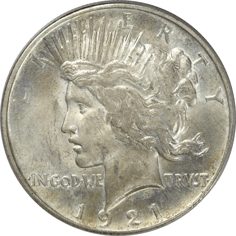 1921 Peace Silver Dollar $1, PCGS OGH MS 63 