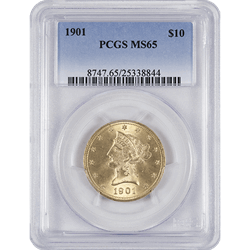 $10 Liberty Head Gold Eagle MS65 (Date Varies) 