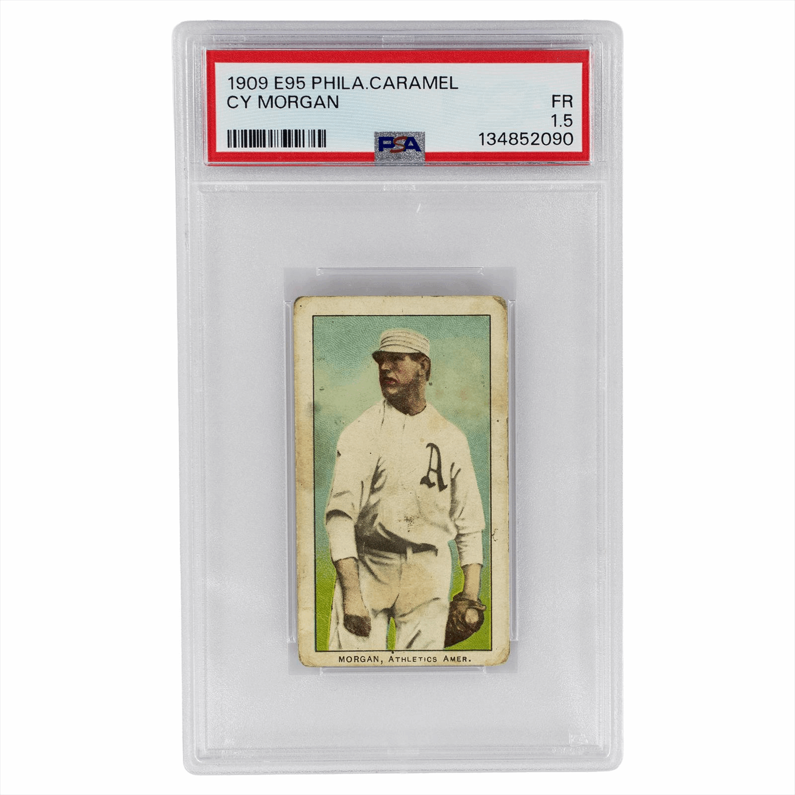 1909 E95 Philadelphia Caramel Cy Morgan PSA FR 1.5 Cert #134852090