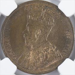 Canada 1920 Large Cent 1c NGC MS64RB 