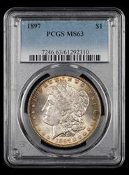 1897 $1 PCGS  MS63