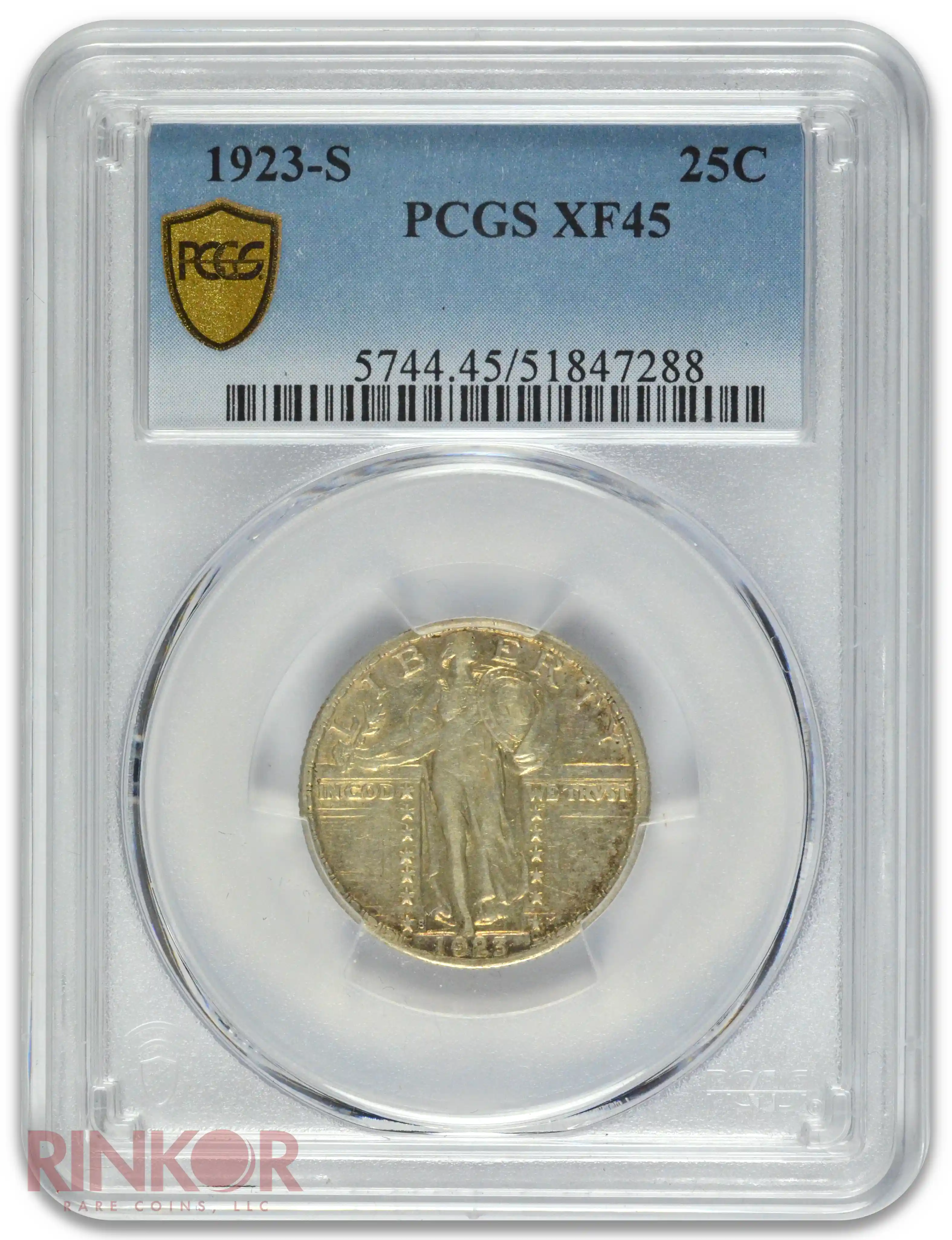 1923-S Standing Liberty PCGS XF-45