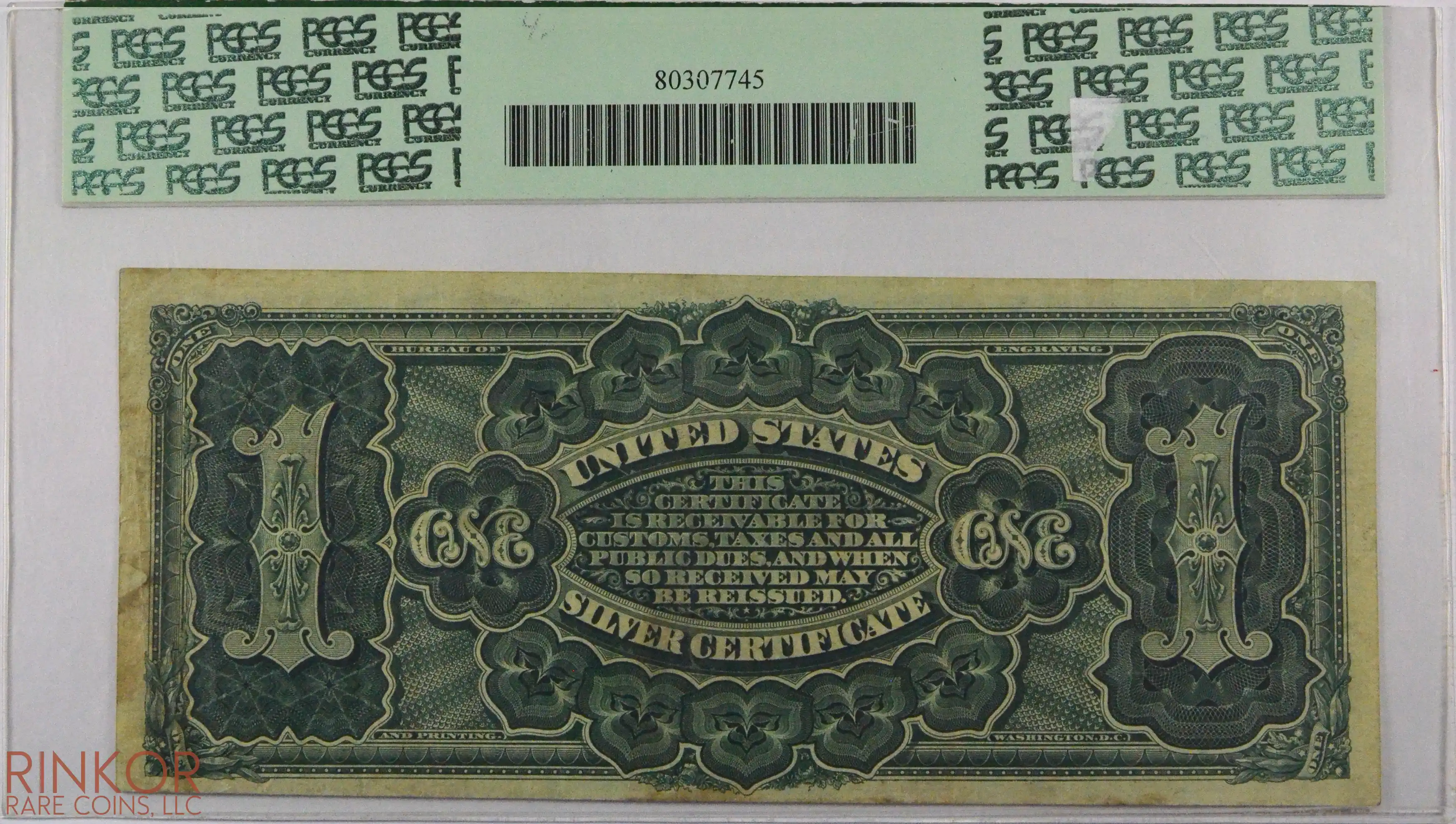 1886 $1 Fr. 215 Martha Silver Certificate PCGS VF-30 PPQ