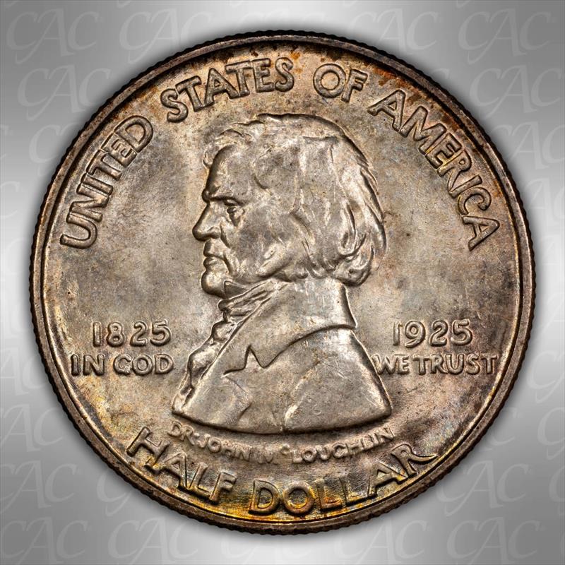 1925 Fort Vancouver 50c CACG MS 66