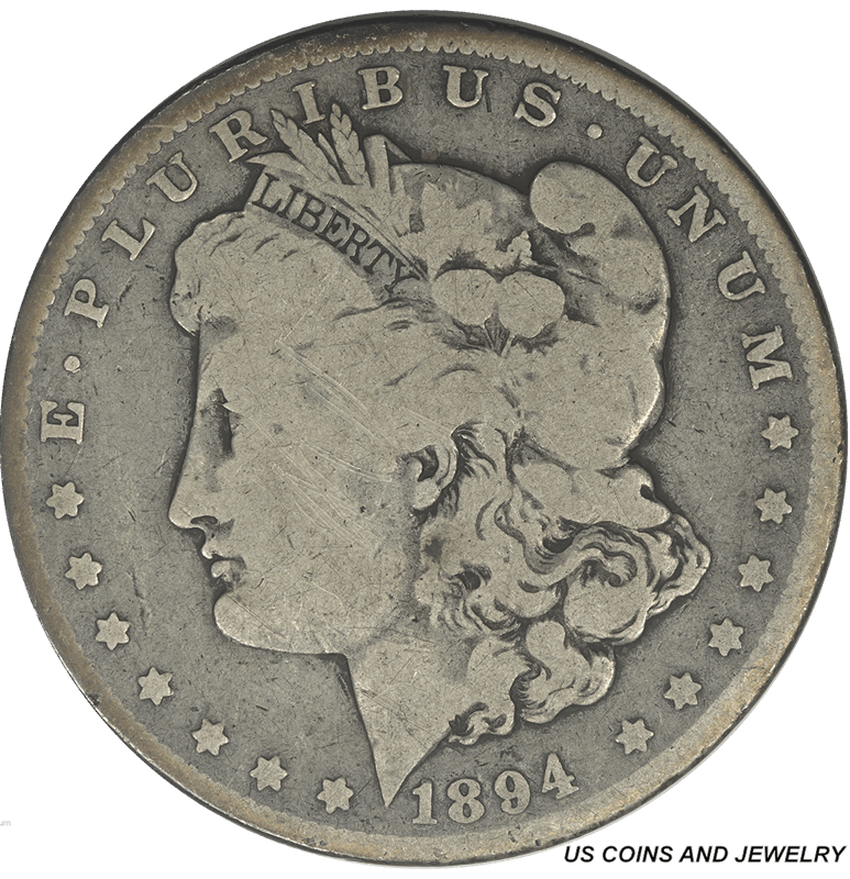 1894-O Morgan Silver Dollar $1 Fine F
