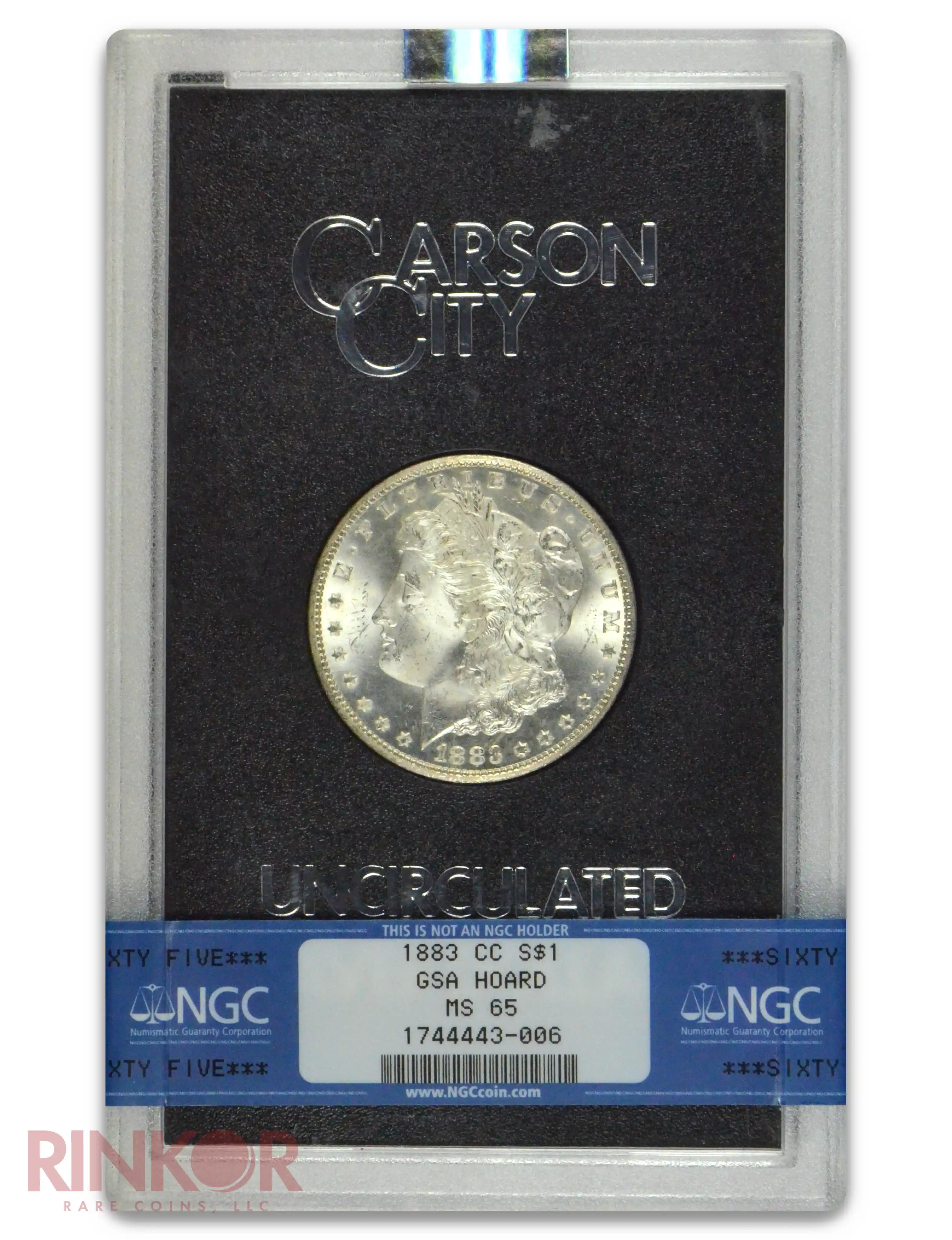 1883-CC $1 GSA Hoard Morgan Dollar NGC MS 65