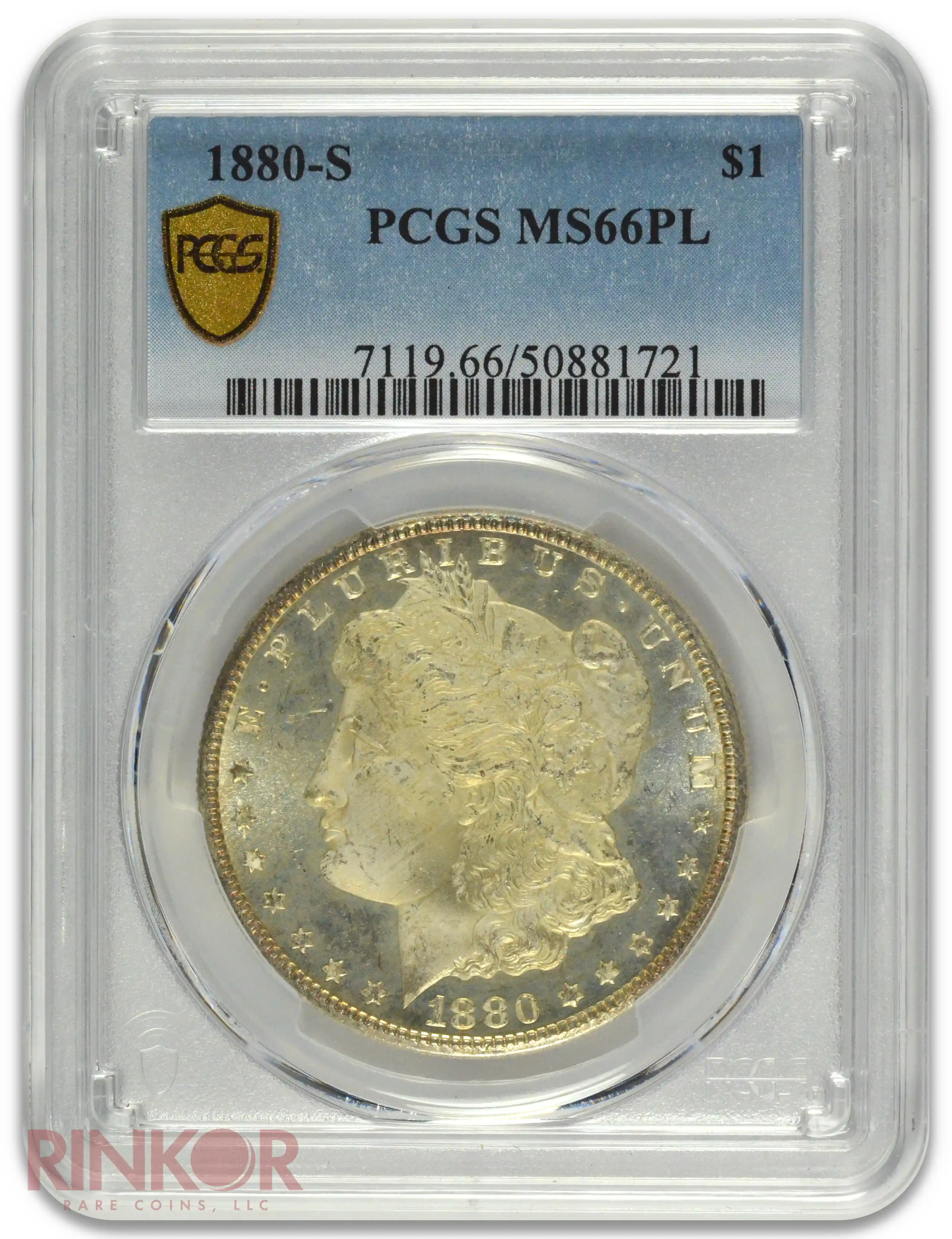 1880-S $1 PCGS MS 66 PL