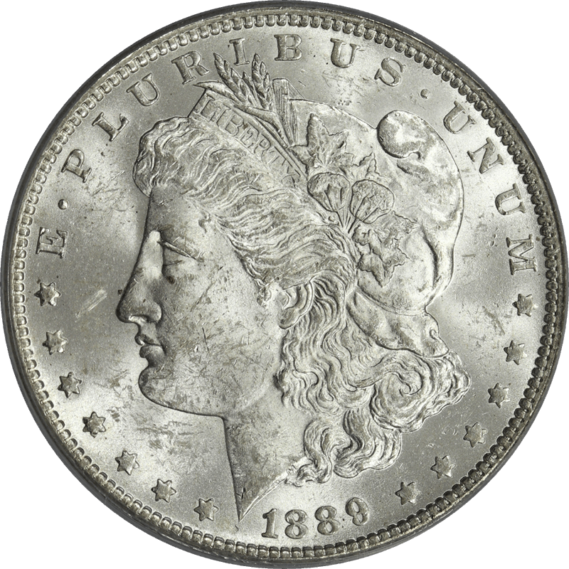 1889-O Morgan Silver Dollar $1, PCGS MS 61 