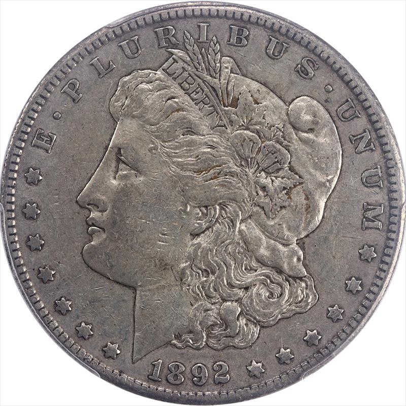1892-CC Morgan Silver Dollar $1 PCGS MS 45 CAC - Nice Original Coin