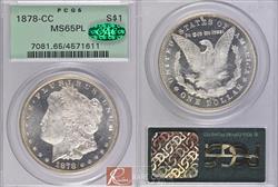 1878-CC $1 PCGS MS 65 PL CAC