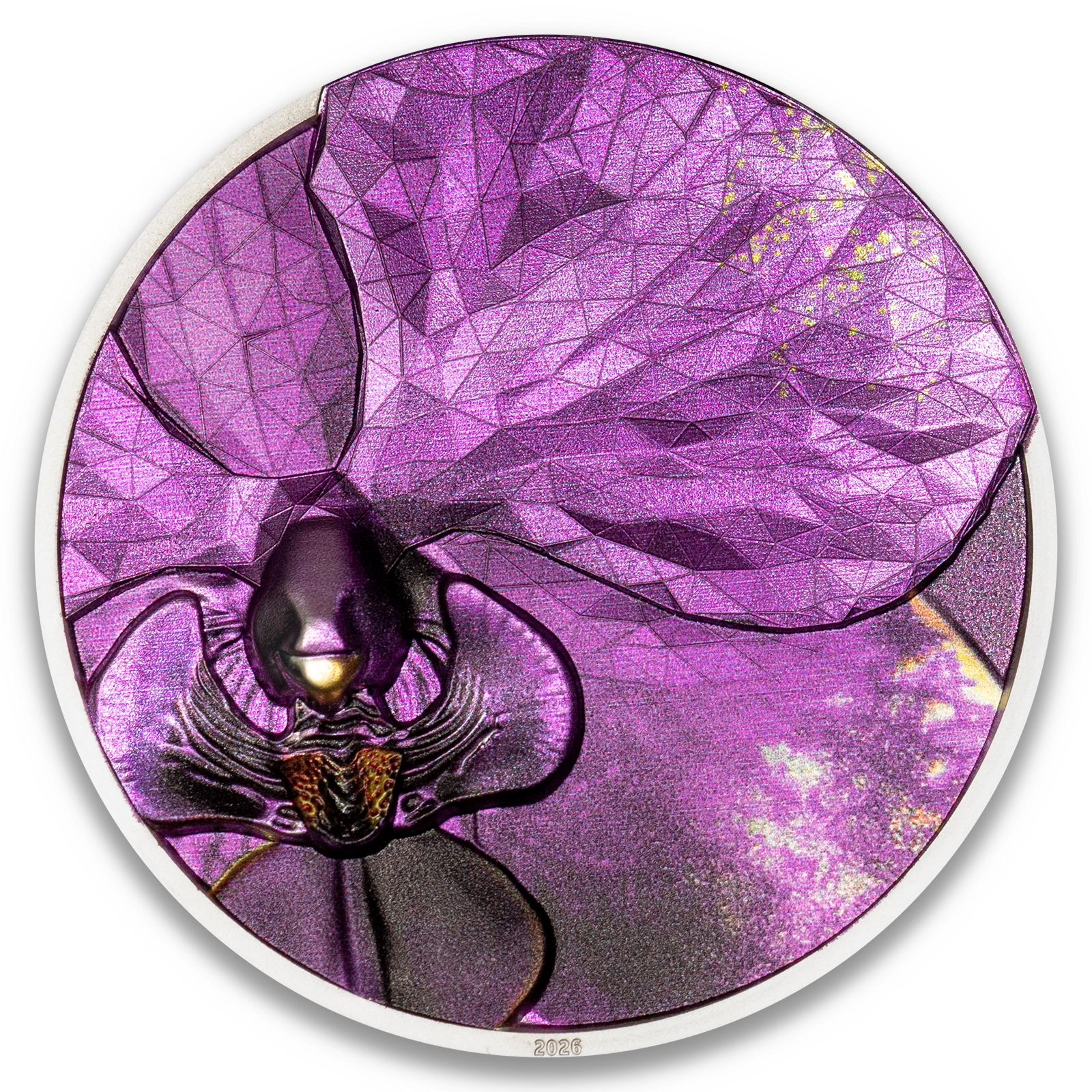 2026 Cook Islands Bionics - Orchid 1oz Silver Coin Ultra High Relief