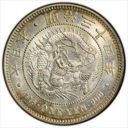 1901 Japan 1 Yen PCGS MS63 