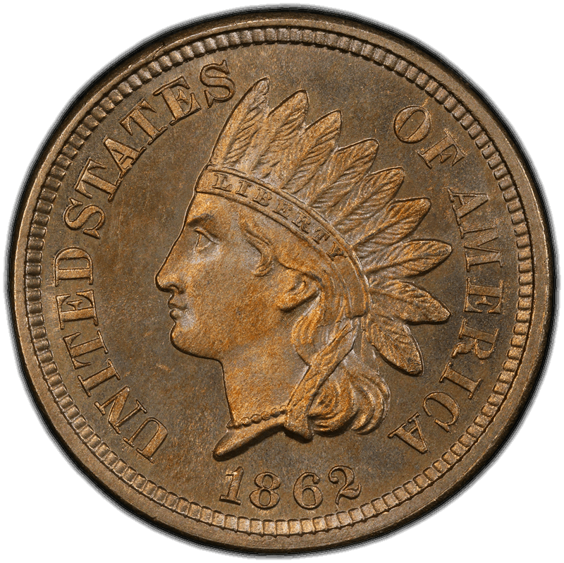 1862 1C PCGS PR 65 CAC