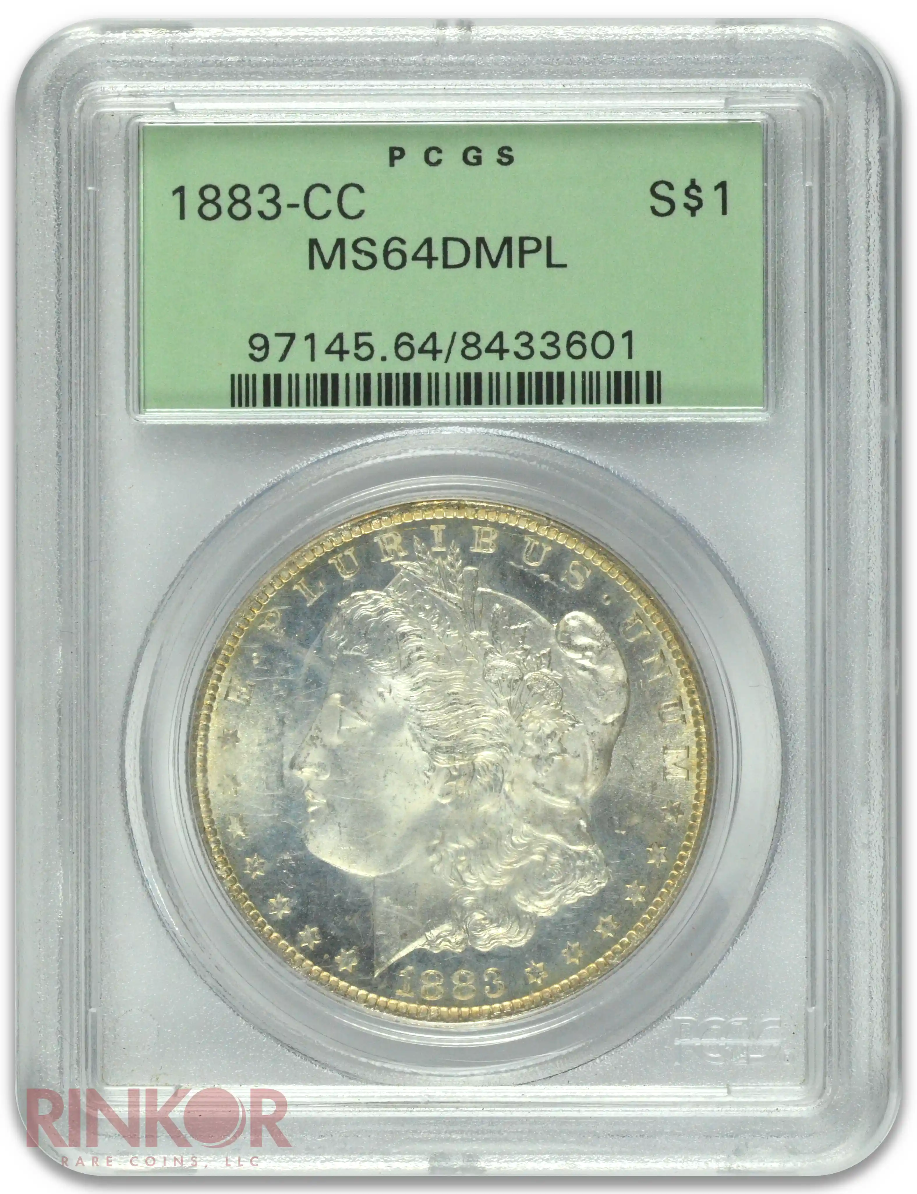 1883-CC $1 PCGS MS 64 DMPL 