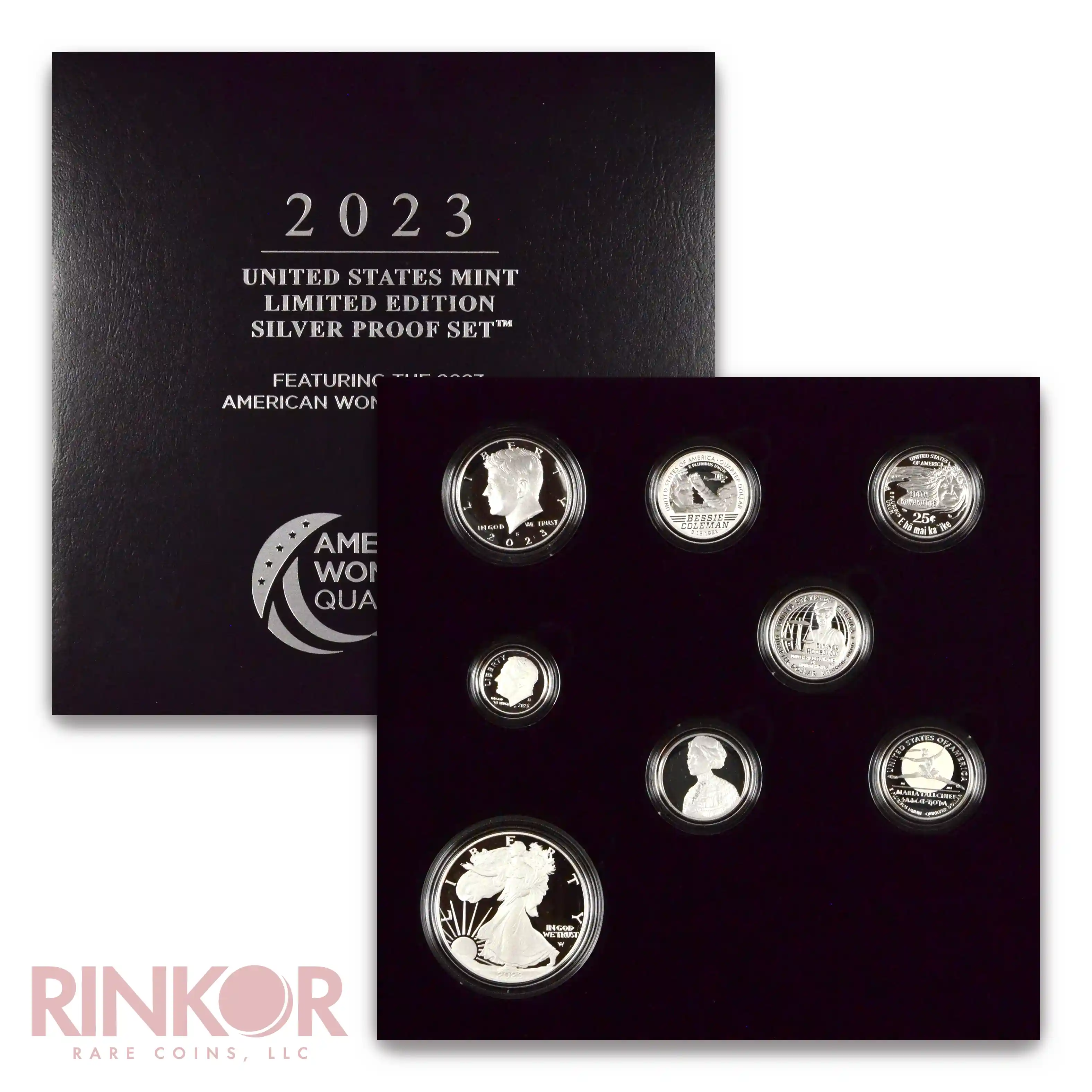 2023-S Limited Edition Silver 8-Coin Proof Set (Box and CoA)