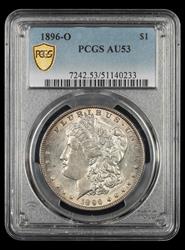 1896-O $1 PCGS AU-53