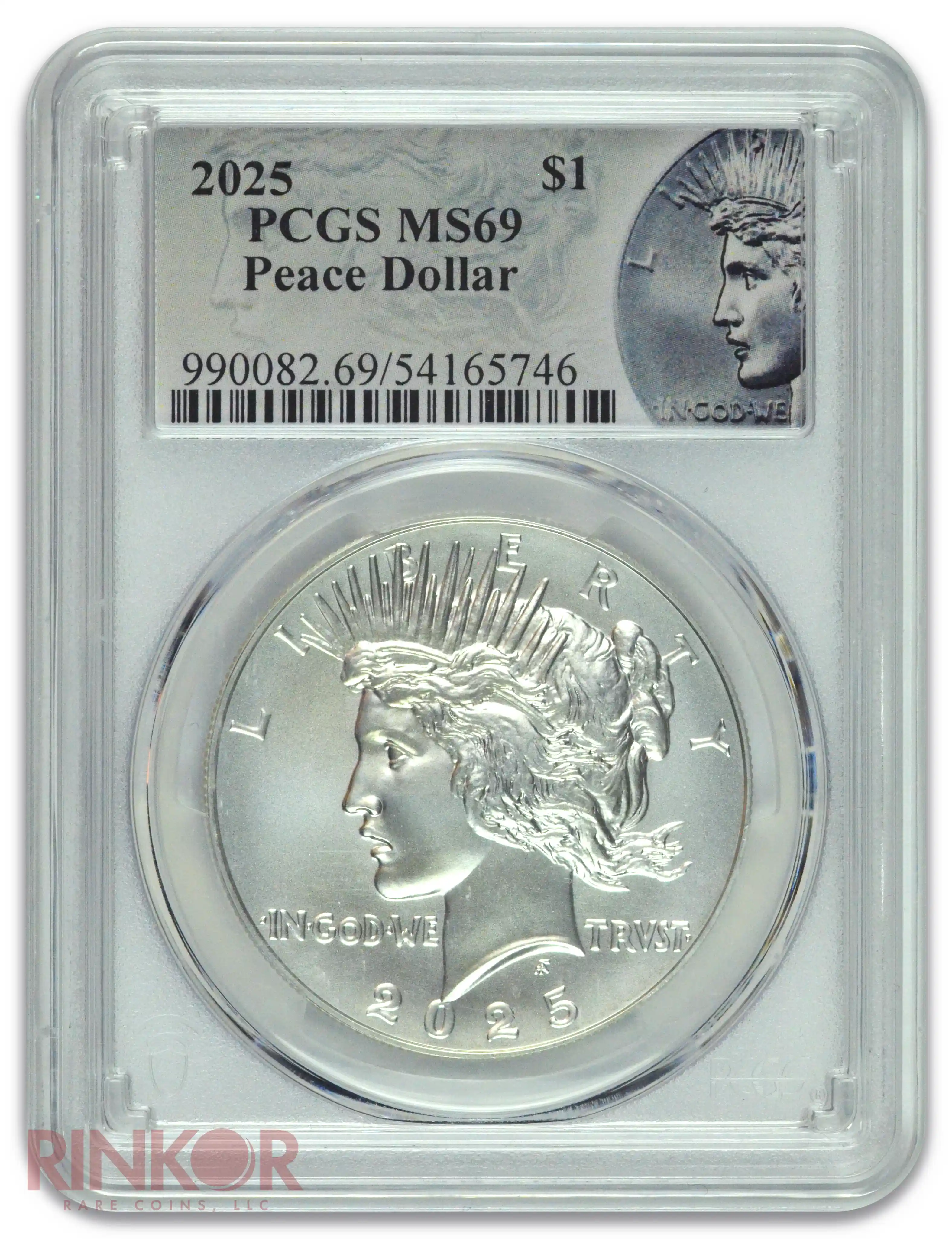 2025 $1 Peace Dollar PCGS MS 69