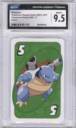 2021 Pokemon Playing Cards JPN Pokemon Pocket UNO - 5 Green Blastoise CGC MINT 9.5 