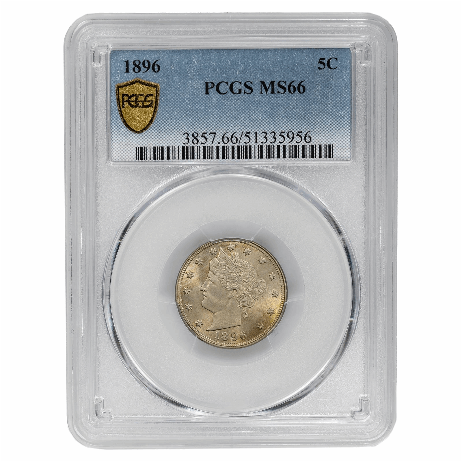 1896 Liberty Nickel 5C PCGS MS 66