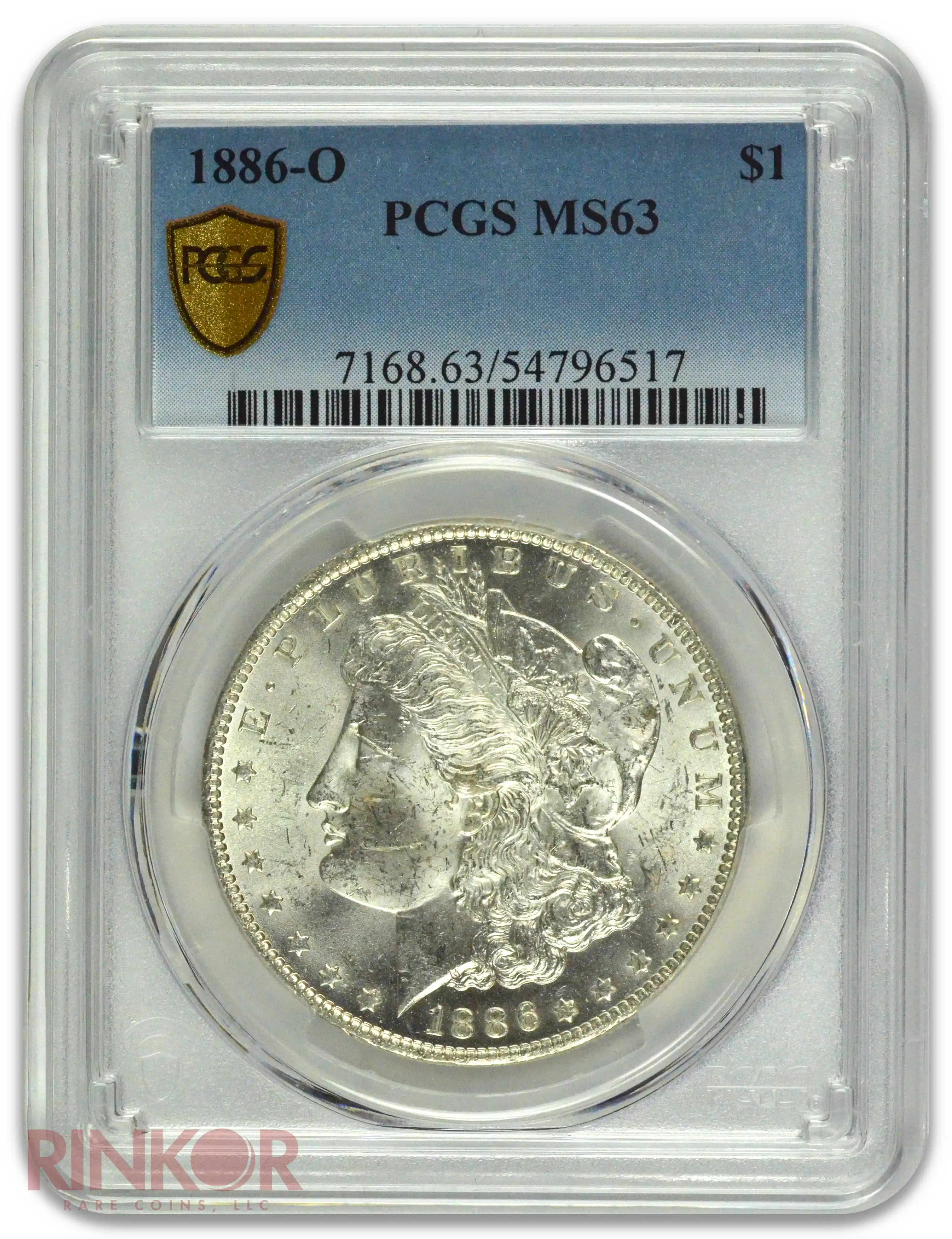 1886-O $1 Morgan Dollar PCGS MS 63