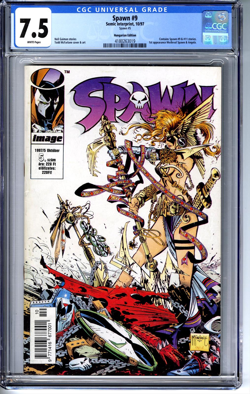 Spawn #9 CGC 7.5 7.5