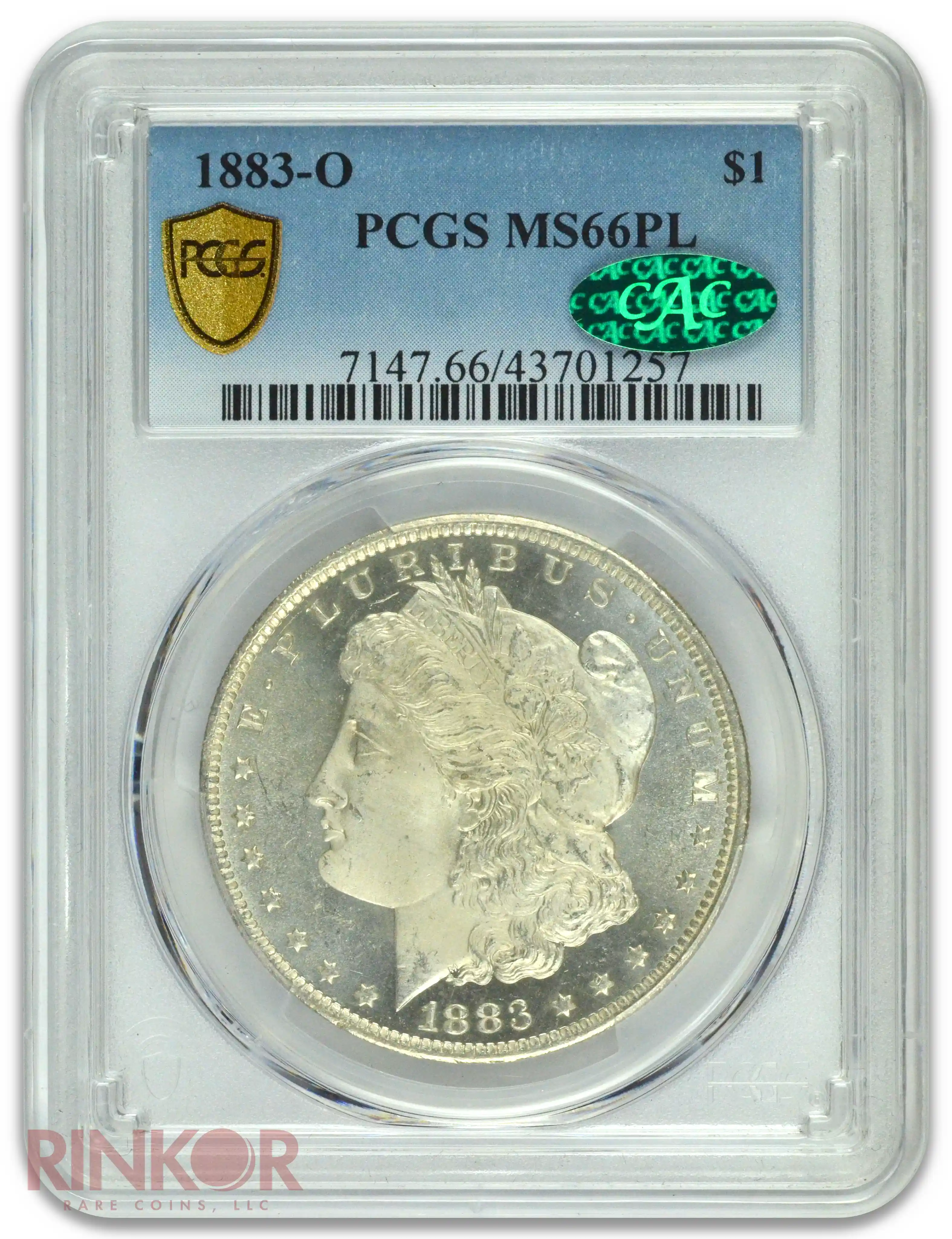 1883-O $1 Morgan Dollar PCGS MS 66 PL CAC
