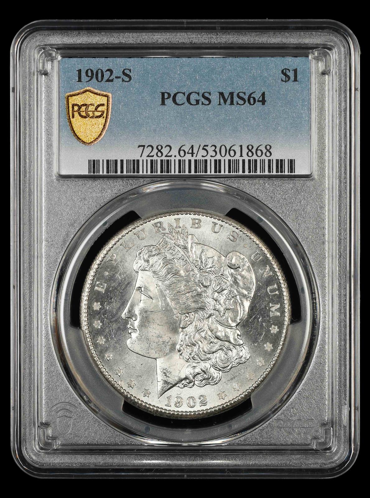 1902 S $1 PCGS  MS64
