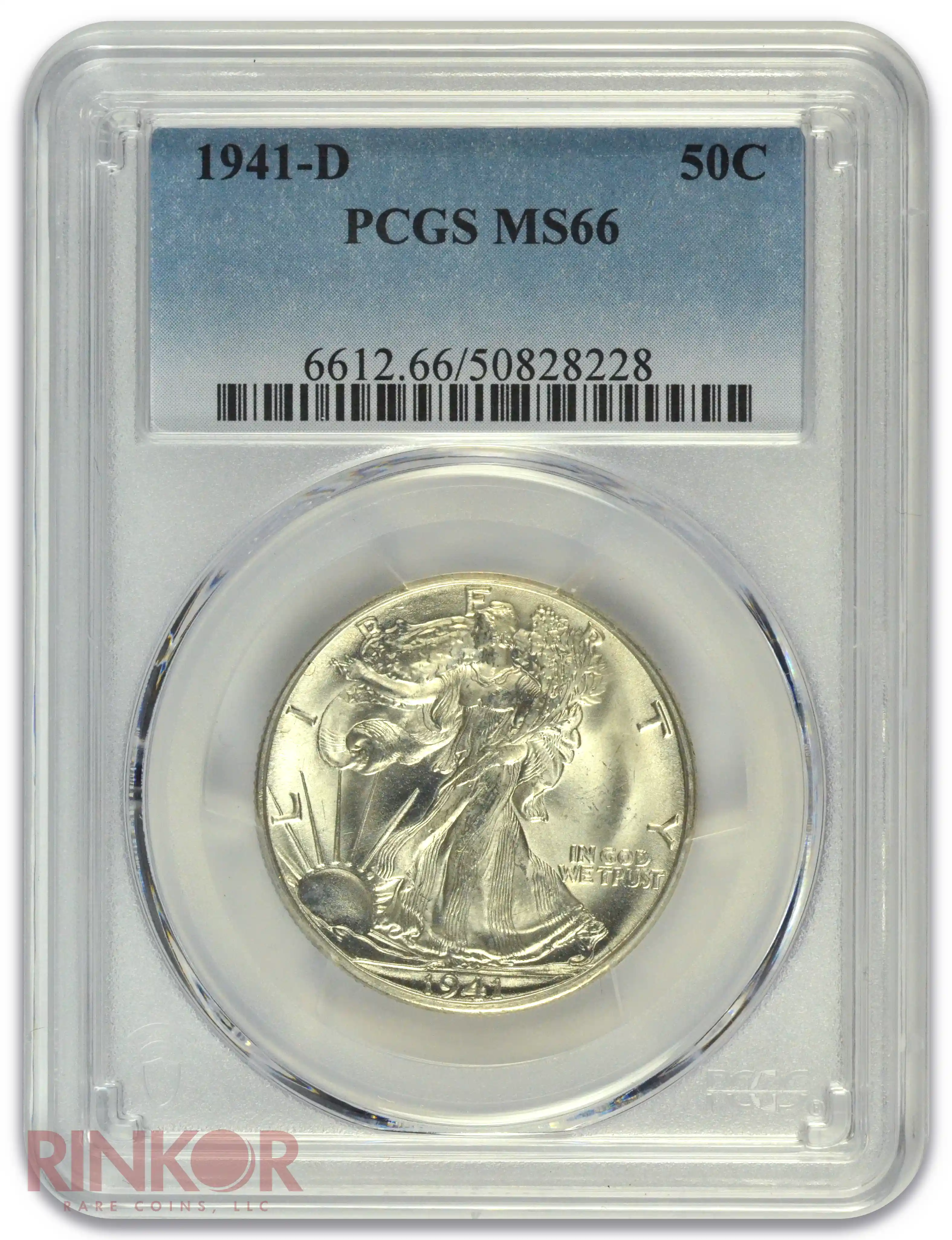 1941-D Walking Liberty PCGS MS 66