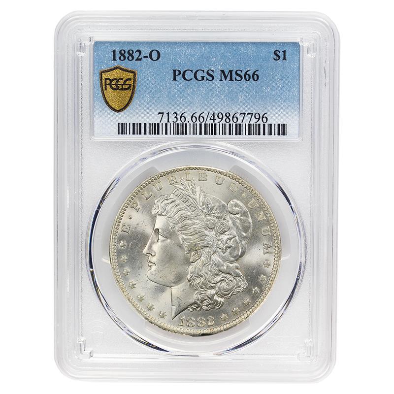 1882-O Morgan Silver Dollar $1, PCGS MS66 - Nice Original Coin