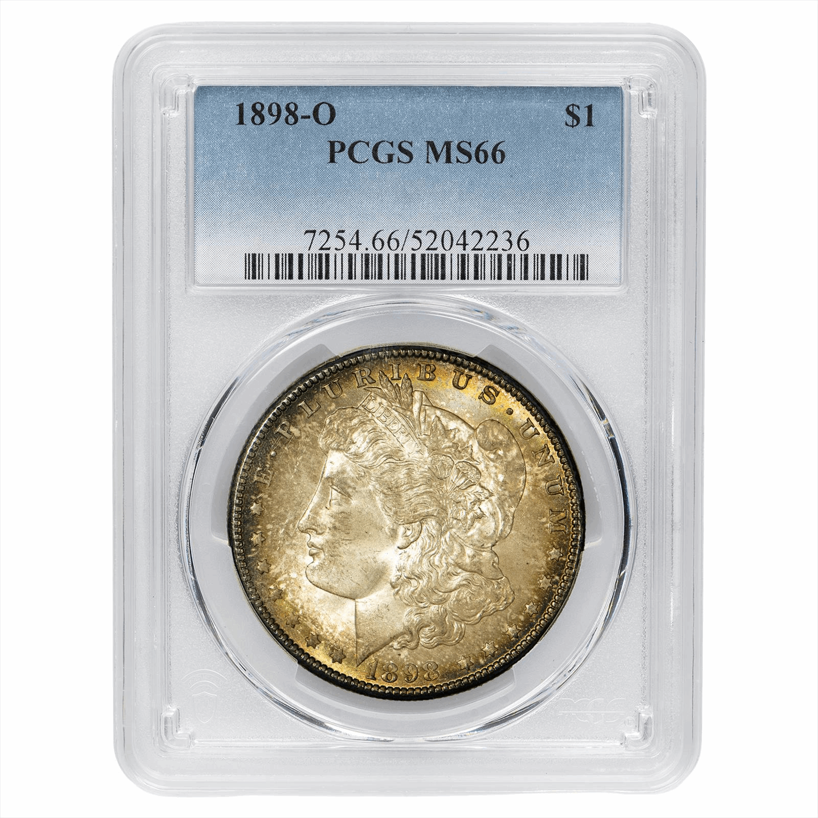 1898-O Morgan Silver Dollar $1 PCGS MS 66