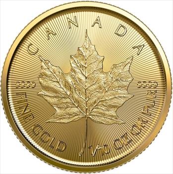 1/10 oz Gold Maple Leaf (Year Varies - Sealed) image 3