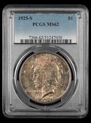 1925-S $1 PCGS MS 62