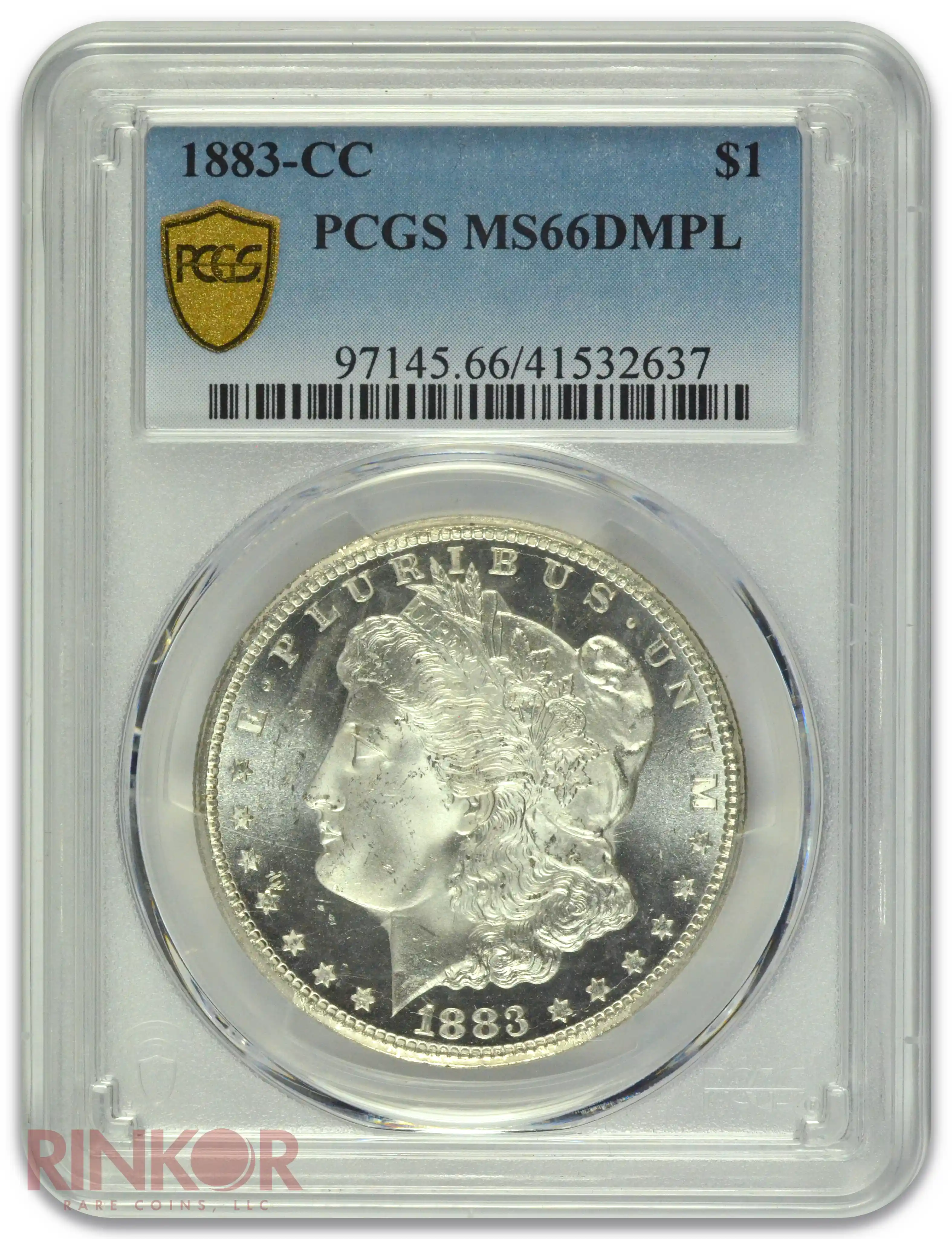 1883-CC $1 Morgan Dollar PCGS MS 66 DMPL