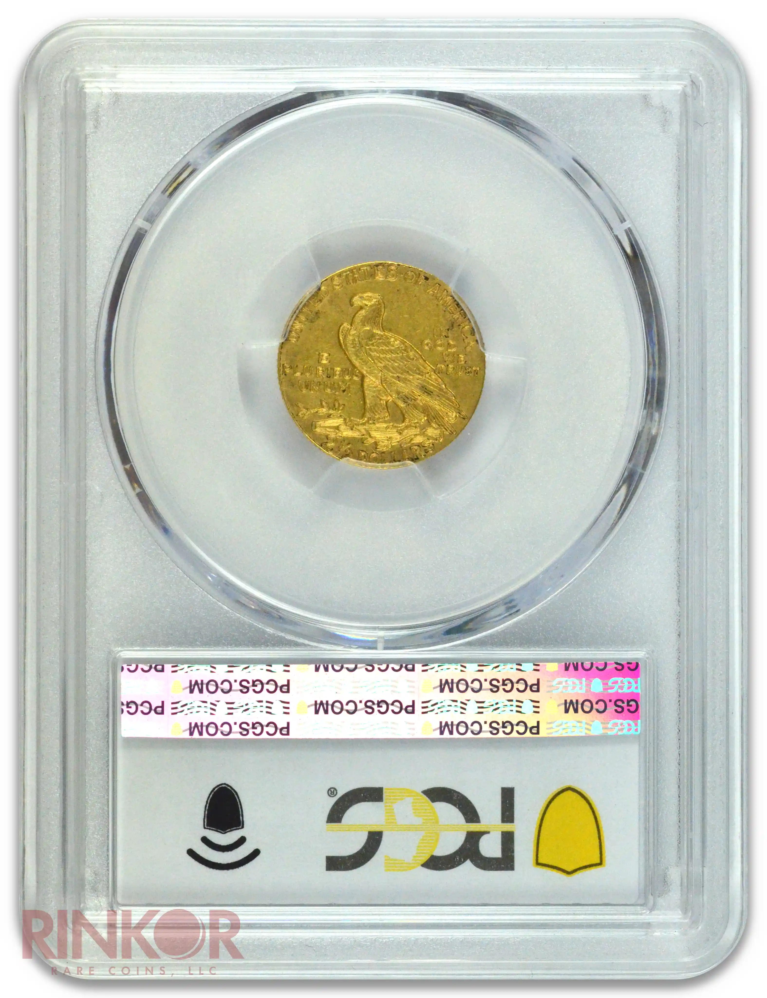 1911-D Weak D $2.50 Indian Head PCGS Reverse