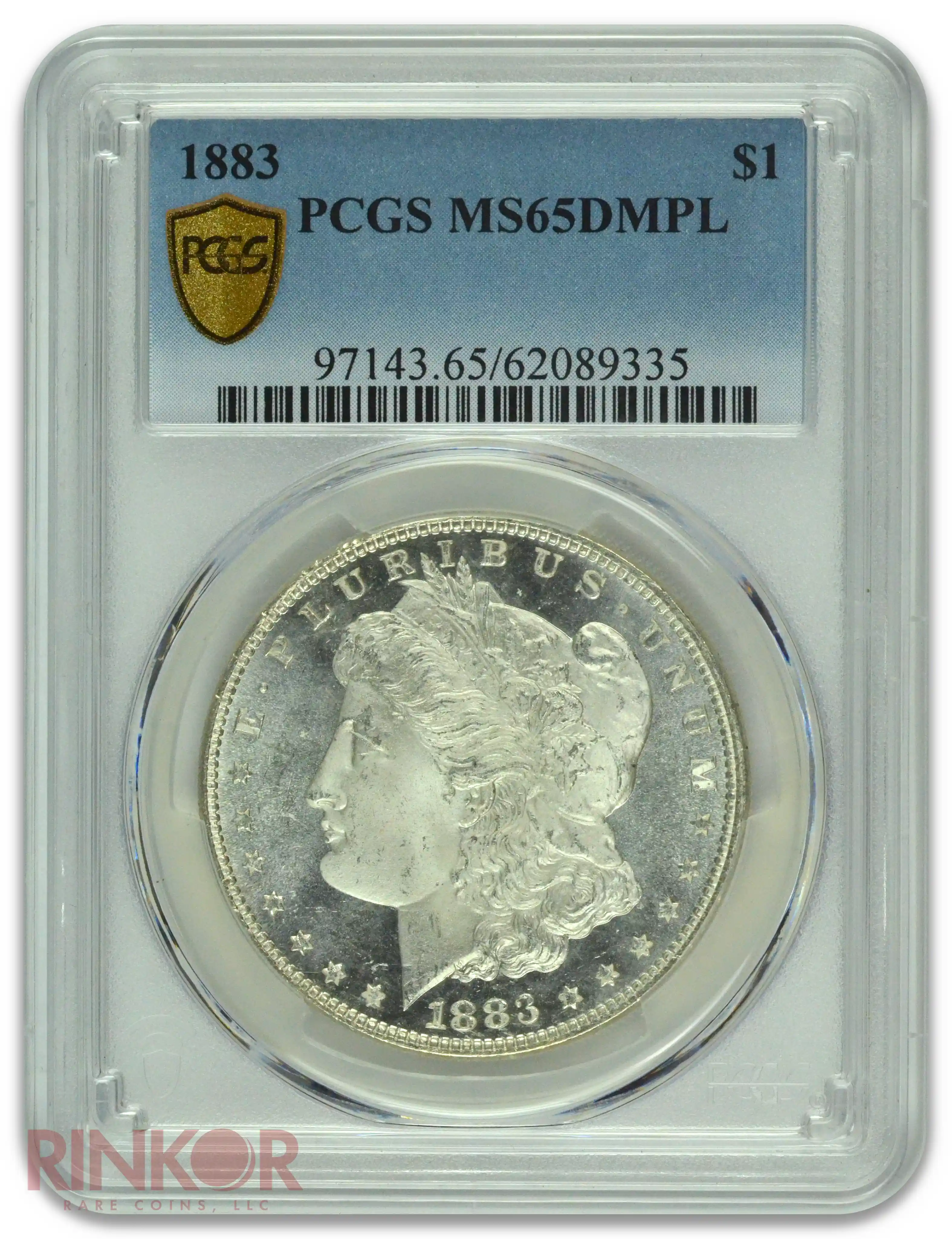 1883 $1 Morgan Dollar PCGS MS 65 DMPL
