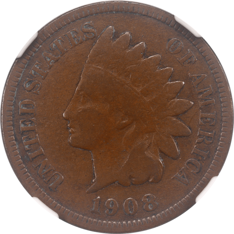 1908-S Indian Cent 1c NGC F12 First Copper Cent with a S Mint Mark