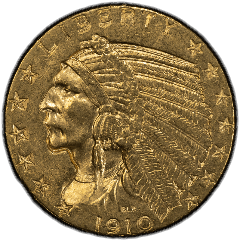 1910 $5 PCGS MS 63  CAC