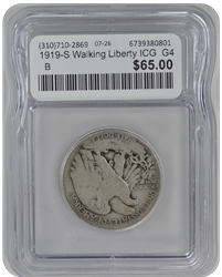 1919-S Walking Liberty ICG  G4