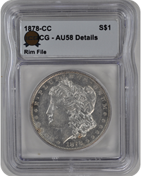 1878-CC Morgan ICG AU-58