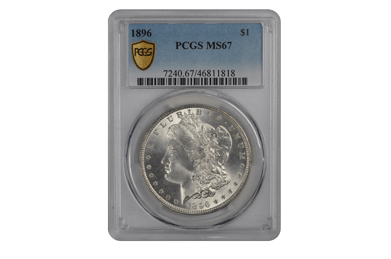 1896 $1 Morgan Dollar PCGS  #3630-2 MS67