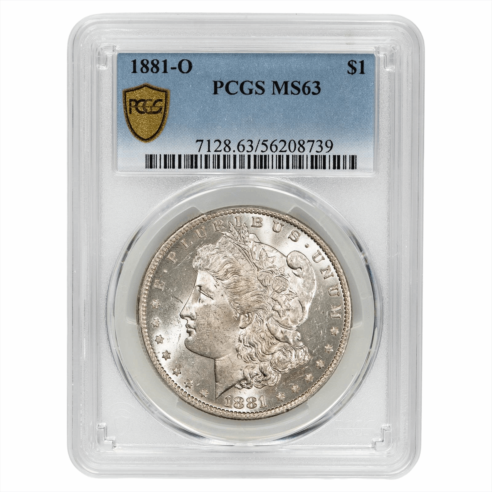 1881-O Morgan Silver Dollar $1 PCGS MS 63