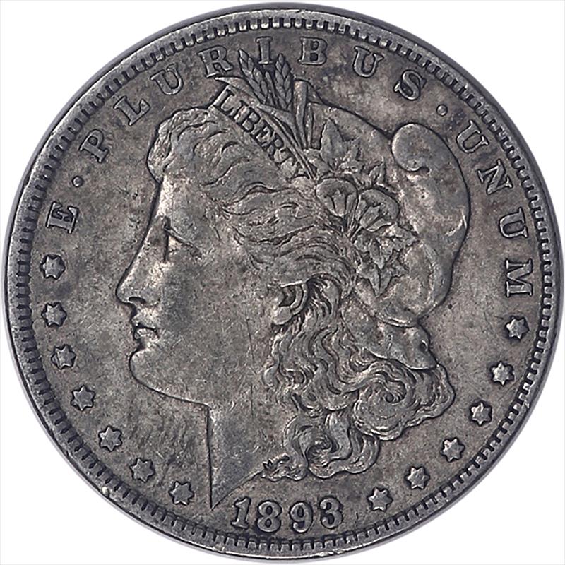 1893 Morgan Dollar XF