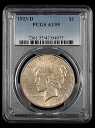 1923 D $1 PCGS AU55 AU55