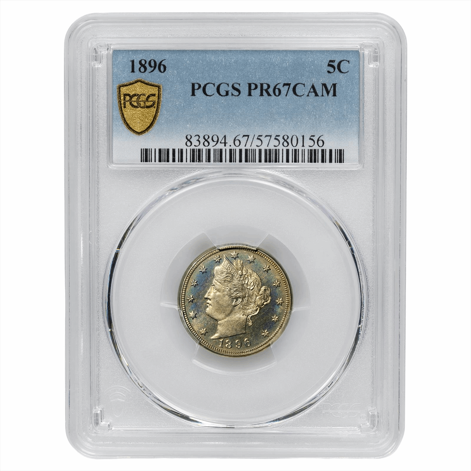 1884 リバティ V 5c PCGS PO1
