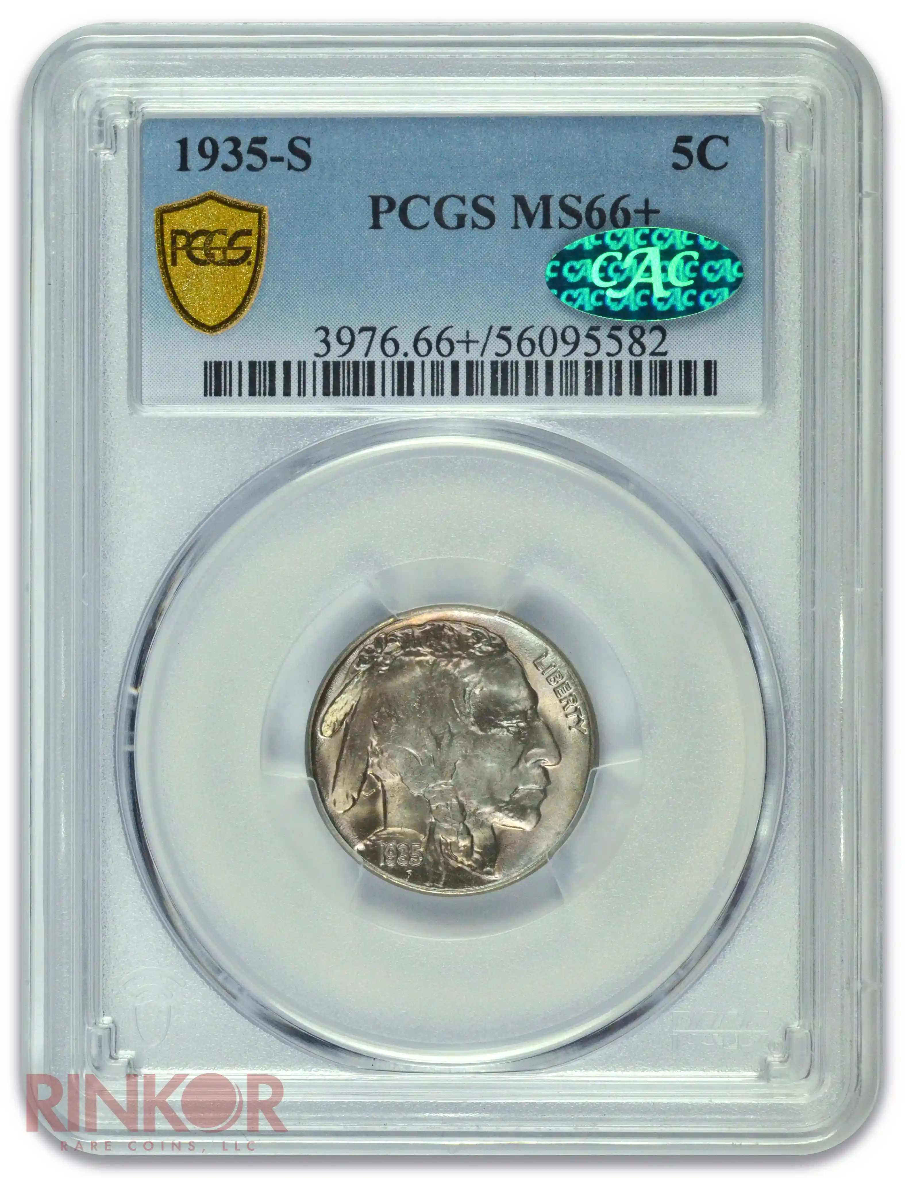 1935-S Buffalo Nickel PCGS MS 66+ CAC